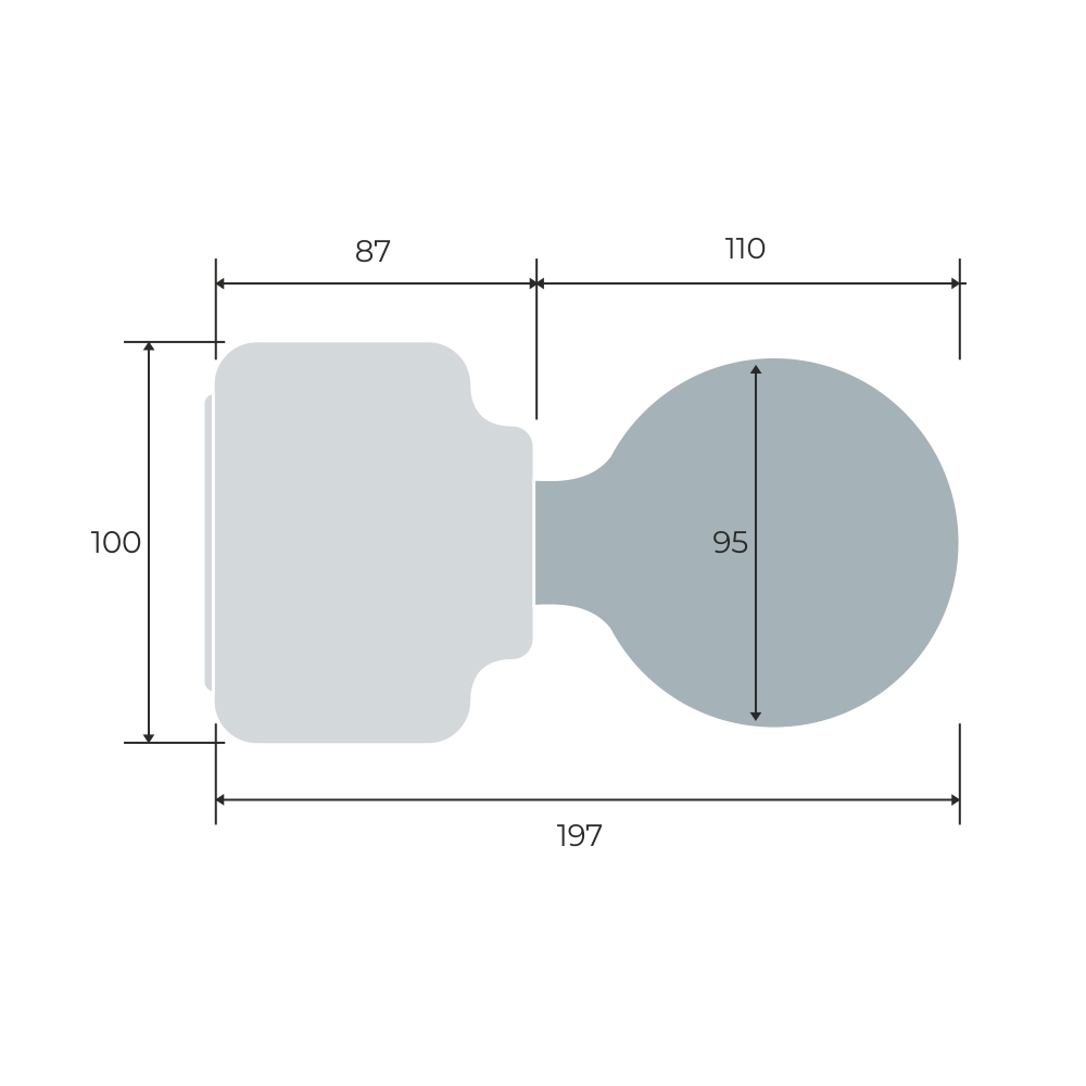 Porseleinen lamp - () ROTO | Katy Paty